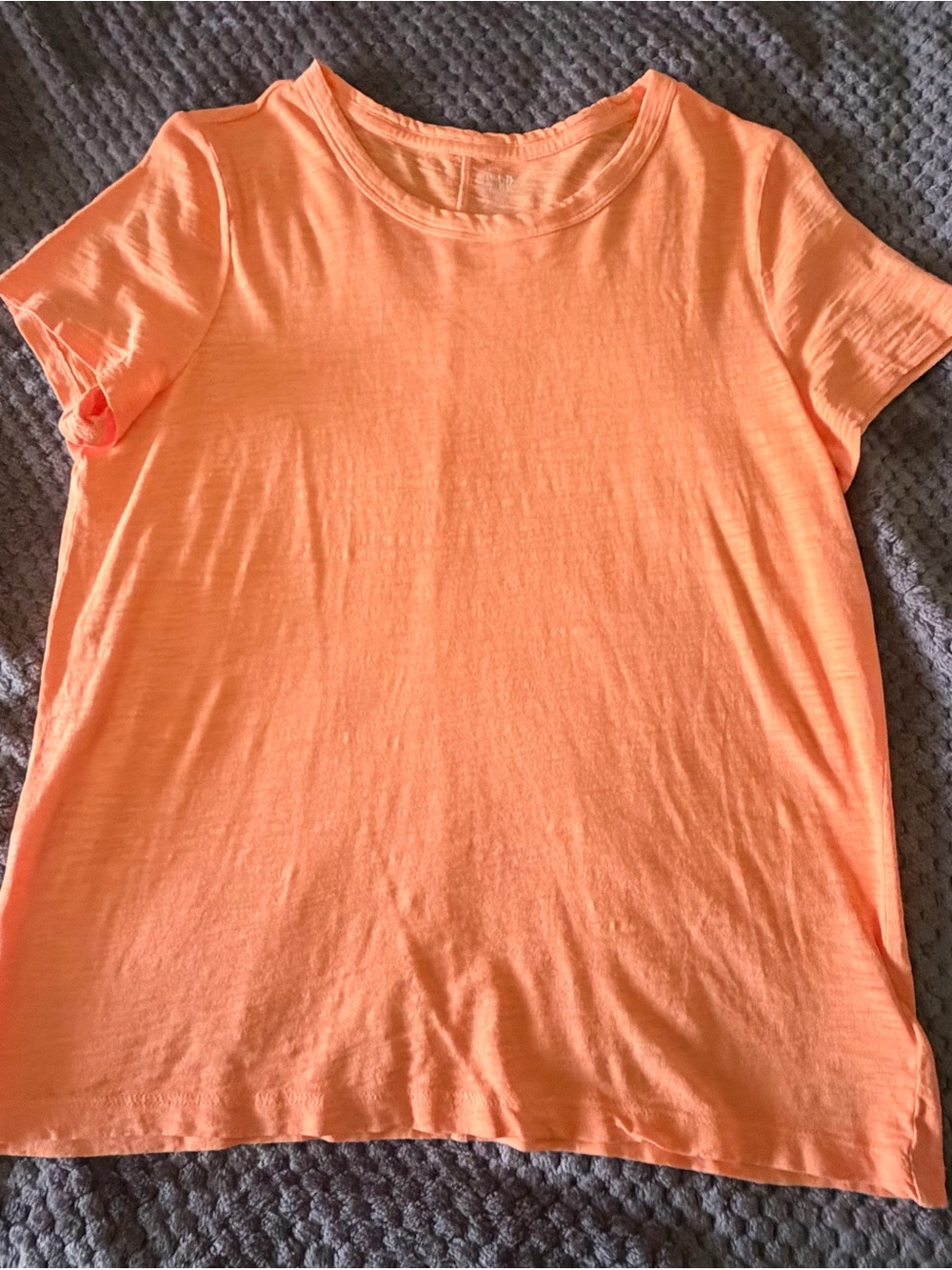 GAP Women's Short Sleeve Crewneck Tee - Coral Orange